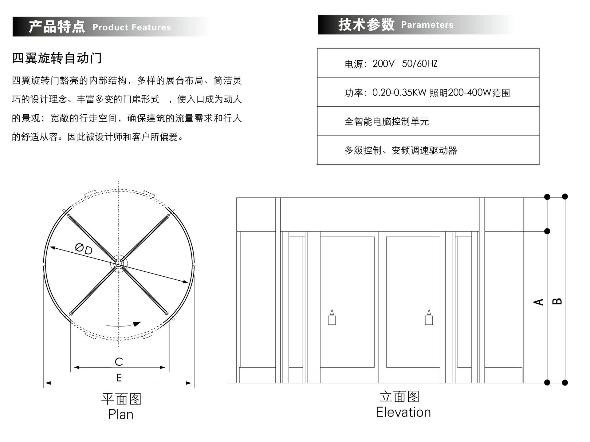 四叶自动门，科技之门引领未来生活新纪元