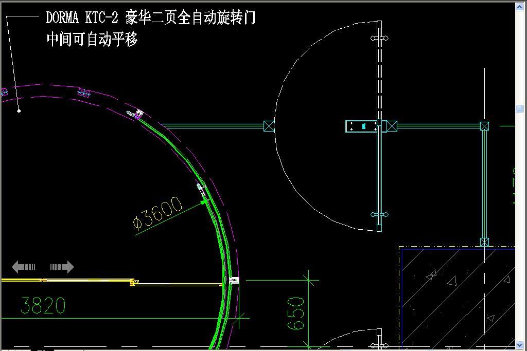 CAD平面自动门设计图及介绍